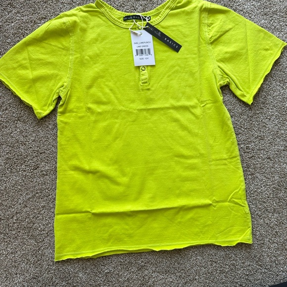 NWT Miki Miette Boys Size 10 Shirt Bundle, green, striped, button down - Picture 4 of 6